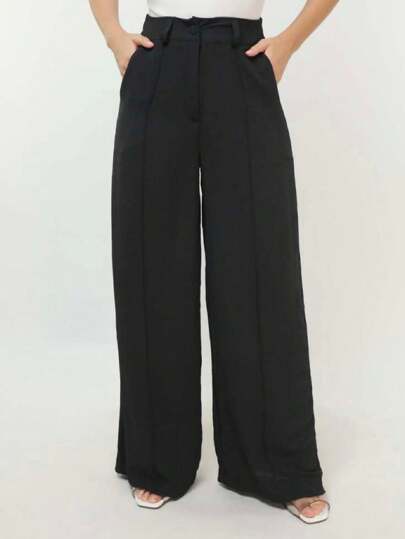 Calça/pantalona/em duna/elastico/ elegante / despojado / estiloso / femininas /look / leve/ confortável-B66
