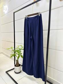 Women Pants - 藍色 - 查看 3