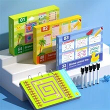 Educational Toys For Kids: Control The Pen Training Kindergarten Babies - Erase & Write With Step Control Pen! Back-To-School Gift Homecoming Season Gift - Multicolor - View 3