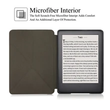 Case For Kindle Paperwhite , Premium Fabric Cover With Auto Wake/Sleep & Multi-Viewing Angles & Foldable & Full Protection & Slim And Ultra Lightweight, Signature Edition E-Reader (Pink) - Pink - View 6