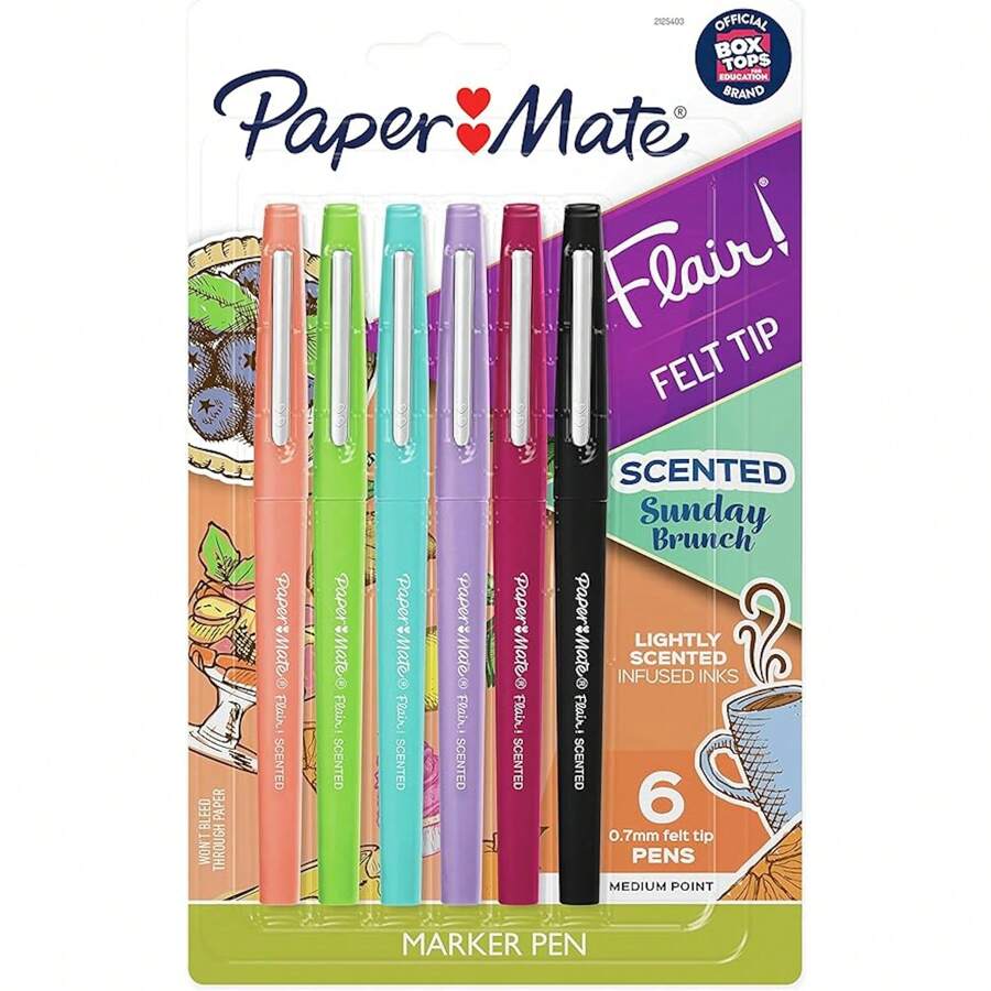 Paper Mate PAPERMATE Flair 6/PK - Multicolor - View 1