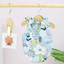 1pc Pet Dog Clothes For Spring & Summer, Doggy Beach Dress, Teddy Small & Medium Dog Apparel - Dark Green - View 3