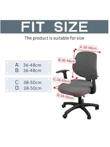 1 Miếng Dệt kim Có thể điều chỉnh Bao ghế Cho văn phòng Cái ghế , Ăn uống Cái ghế , Phòng khách Đồ nội thất , Nhà  Trang trí - Nhiều màu - Xem 3