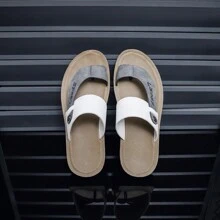 男士夏季新款休閒透氣沙灘人字拖，舒適防滑時尚拖鞋 - 彩色 - 查看 3