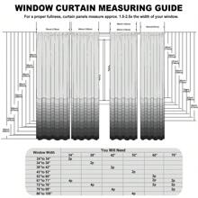 DWCN 2 Panels Màu be Rèm cửa Sa mỏng Chảy xệ Lỗ Lanh Rèm Panels , Sự riêng tư Ánh sáng Lọc Rustic Theo chiều dọc Rèm cửa Đối với Phòng ngủ Phòng khách - Màu be - Xem 5