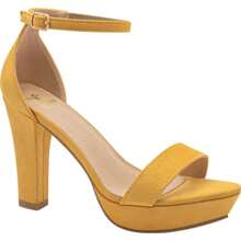 Zapatos Sandalia Basic Plataforma Tacón 9 CM para Dama en Color Amarillo - Amarillo - Ver 2