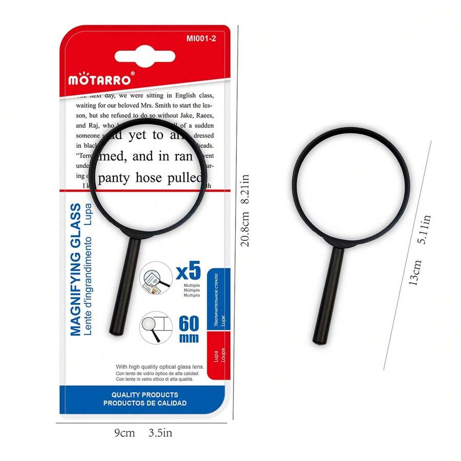 Lupa Lectura Lupa De Página Completa A4 3X Aumento, PVC, Para