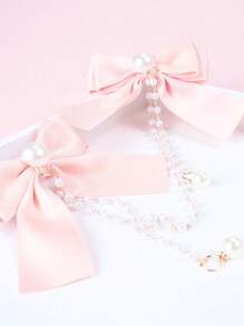 1 Pieza Diadema De Princesa Para Niños Con Decoración De Perlas Y Borlas, Para Niñas De Fiesta De Vestirse, Accesorio Para El Cabello
