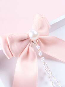 1 Pieza Diadema De Princesa Para Niños Con Decoración De Perlas Y Borlas, Para Niñas De Fiesta De Vestirse, Accesorio Para El Cabello