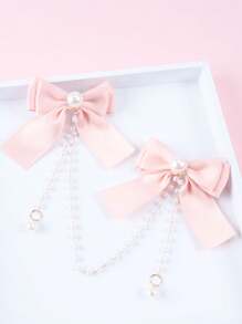 1 Pieza Diadema De Princesa Para Niños Con Decoración De Perlas Y Borlas, Para Niñas De Fiesta De Vestirse, Accesorio Para El Cabello