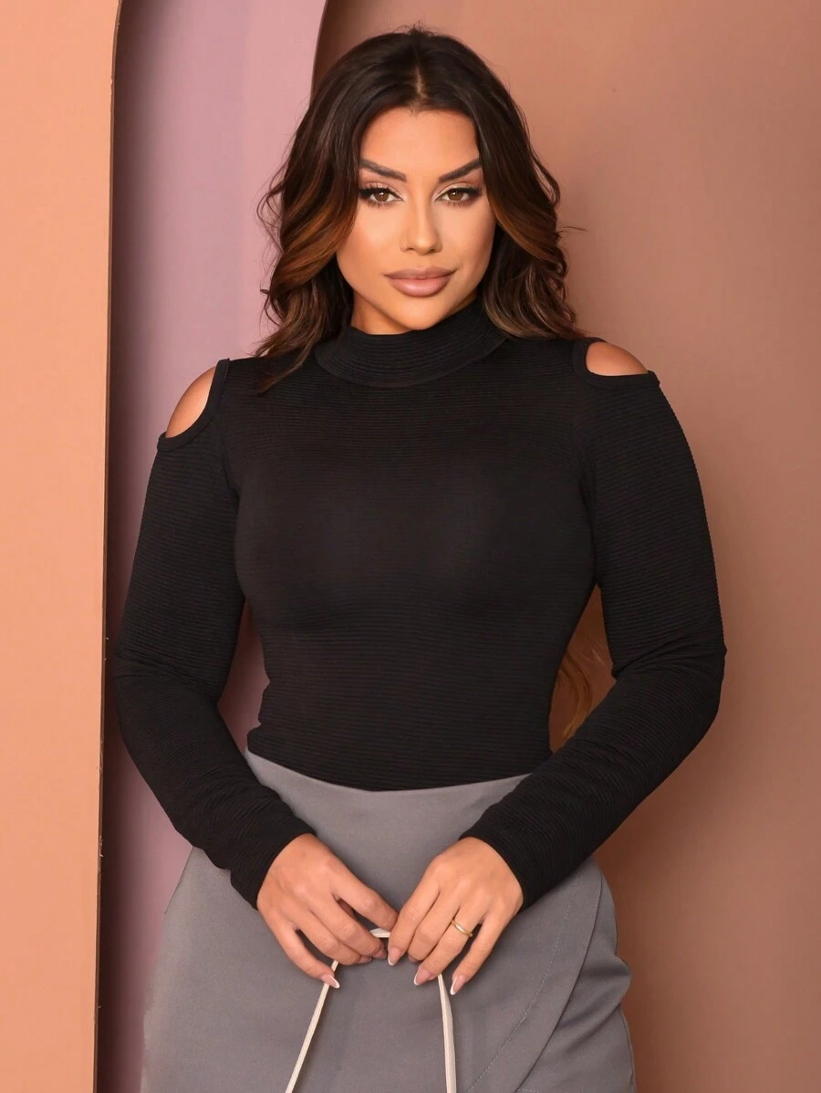 Women Bodysuits - 黑色 - 查看 1
