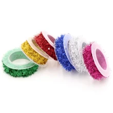 4pcs 1.5m Holiday Decorative Colorful Streamers, DIY With Iron Wire Metal Wire Knitted, Party Birthday Celebration Decoration Ribbons, Halloween Christmas Decor Tapes, Gift Wrapping Ribbons