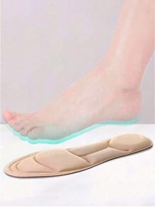 Par De Plantillas Ultra Sueves Memory Foam 5D Con Absorcion De Impactos Transpirable De Arco Soporte 23-26 - Beis - Ver 9