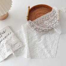 1 Máy Tính Nữ Mỏng Pháp Retro Ren Tam Giác Khăn, Dây Đeo Đầu, Khăn Quàng Cổ, Ruy Băng, khăn Choàng Thời Trang, Trang Trí Thường Ngày Thanh Lịch - khăn choàng ren hình tam giác - Xem 14