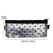 1 pièce Sac de rangement pour pinceaux de maquillage, étui à crayons transparent en maille. Sac de rangement simple de grande capacité pour articles de papeterie, sac de maquillage, sac de soins de la peau, sac de toilette, cubes d'emballage, articles essentiels pour les voyages, les croisières, la chambre d'étudiant, cadeaux de demoiselle d'honneur, cadeaux pour maman, anniversaire, amis et professeurs, décoration de la maison, de la salle de bain, du salon, de la chambre à coucher, organisateur de bijoux, organisateur d'huile à lèvres, organisateur de vernis à ongles, organisateur de voyage pour le maquillage, fermeture à glissière, accessoires pour les ongles