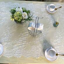 1 Miếng , Retro Ren khăn Trải Bàn , Hiện đại Polyester Phòng bếp Bìa bảng , Rustic Lễ cưới Bìa bảng , Nhà nông Buổi tiệc Nhà  Trang trí , Lễ cưới Buổi tiệc Đồ trang trí , Cung cấp cho buổi tiệc , Tiệc sinh nhật Quân nhu , Bao bì quà tặng Quân nhu - Màu Đỏ Sâu - Xem 4