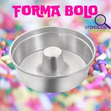 Forma Para Bolo 30 Cm de Alumínio Assadeira - Prata - Visão 5