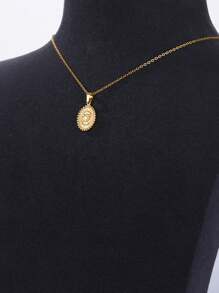 1 Stück hochwertiger Edelstahl Sonnenanhänger Halskette für Frauen Edelstahlschmuckgeschenk