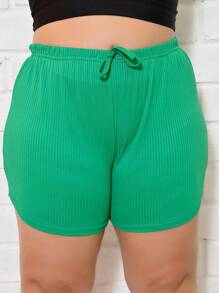 Plus Size Shorts - 彩色 - 查看 5