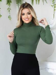 Women T-Shirts - Army Green - View 3