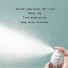 1pc Vacuum Press Bottle, 15ML/30ML/50ML/100ML, For Dispensing Lotion, Spray For Cosmetics, Skincare, Shower Gel, Shampoo And Perfume Travel Portable Empty Bottle