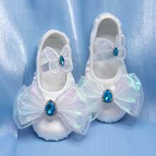 Sapatos De Ballet Branco Para Crianças Com Sola Macia Para Prática De Performance, Sapatos De Dança Para Jardim De Infância