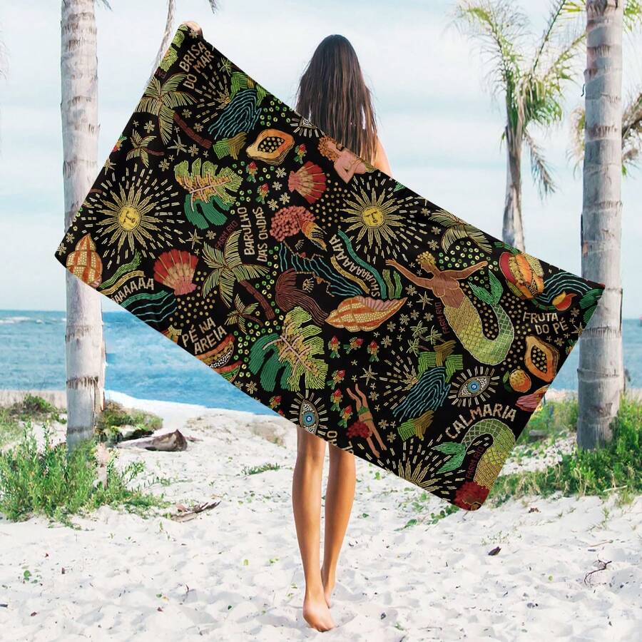 1 Miếng Thực vật & Hoa văn lá bờ biển Chất xơ bờ biển Khăn tắm , , Sấy khô nhanh , Mềm mại Và Hấp thụ , Hồ bơi Khăn tắm , Bơi Khăn tắm , Bọc Khăn tắm , Thích hợp Cho mùa hè , bờ biển , Hồ Bơi , Thể thao , Yoga , Đi bộ du lịch , Tắm rửa , Du lịch , Đối với Trẻ em , Trẻ em , Nam , NỮ , Cô gái , Con trai - Nhiều màu - Xem 1