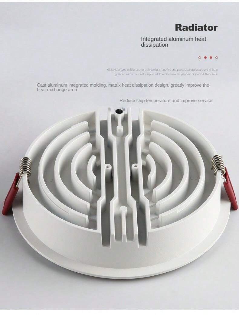 3-Level Adjustable Led Recessed Downlight Spot Light, Anti-Glare Cob ...