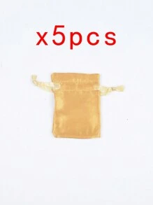 5 cái Đúng mốt Vải Sa tanh & Lụa Dây rút Đối với Nhẫn , Hoa tai , Vòng tay , Ngày lễ tình nhân Đối với phụ nữ - Túi dây rút satin - Xem 34