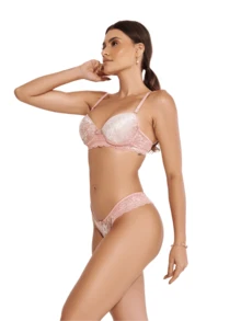 Women Bra & Panty Sets - Màu Hồng baby - Xem 3