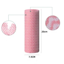 50入組一次性清潔濕巾,家用廚房清潔布,防沾油洗碗抹布 - 2卷抹布[顏色隨機] - 查看 4