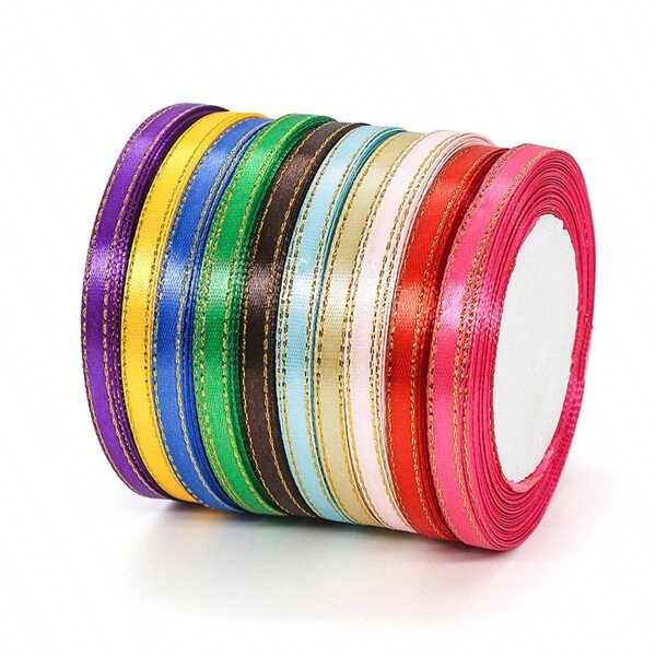 1 Roll 25 Yards, 0.6cm Phnom Penh Ribbon Wedding Candy Box Ribbon Gift Wrap Ribbon Ribbon Hand-Made D Iy Decorative Tape