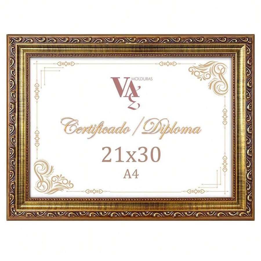21x30 Gold-Tone Picture Frame With Glass - Vàng - Xem 1