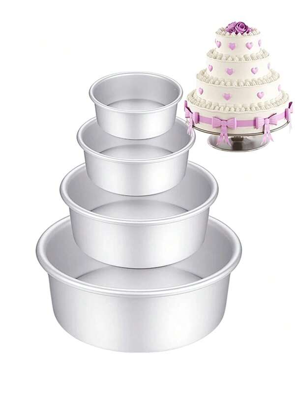 قالب كيك دائري قابل للفصل مصنوع من سبيكة الألومنيوم غير لاصقة ، مناسب لكيك الإسفنج والحلويات المنزلية ، حفلة ، عيد ميلاد ، أعياد الزفاف ، والأعياد ، لوازم الخبز للعام الجديد والتجمعات العائلية في عيد الميلاد