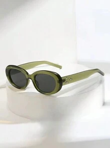1pc New Korean Style Vintage Gm Sunglasses For Women Men, Ins Style Uv Protection Shades Cute Sunglasses Beach Sun Glasses Beach Accessories For Women Sun Glasses Sunglasses Shades Basics And Suit For Sweater Jeans Sweatpants Hoodie Jackets Dress And Long Sleeve Shirt