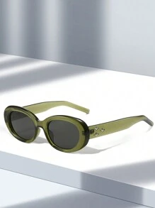 1pc New Korean Style Vintage Gm Sunglasses For Women Men, Ins Style Uv Protection Shades Cute Sunglasses Beach Sun Glasses Beach Accessories For Women Sun Glasses Sunglasses Shades Basics And Suit For Sweater Jeans Sweatpants Hoodie Jackets Dress And Long Sleeve Shirt