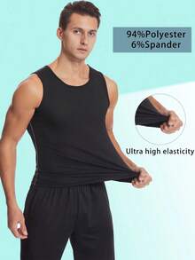 Sports Outdoor 1pc Men's Running Sports Shapewear Casual Gym Wear Quick Drying Tights Training Sports Vest Dry And Breathable