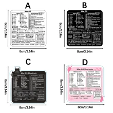 1pc Laptop Shortcut Key Sticker, Compatible With MacBook, Keyboard Sticker, - Multicolor - View 2