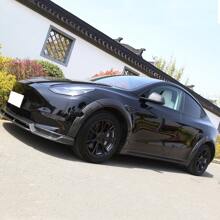 4PCS Wheel Covers For 2020-2023 Tesla Y 19-Inch ABS Hubcap Rim Protectors Whirlwind-Shaped Wheel Trim Covers By IKON MOTORSPORTS. - Gaya Arakhnida - Hitam Mengkilap - View 8