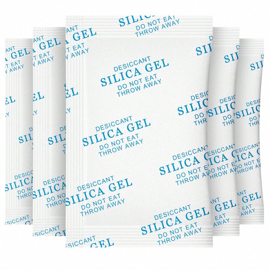 O2frepak 100 Gram(10Packs) Food Moisture Absorber Silica Gel Desiccant Packets For Storage,Desiccant Silica Gel Packs Food Safe For Moisture - 白色 - 查看 1