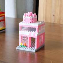 Blocuri de construcție cu ansamblu de microparticule Jucărie cu imitație de fructe Diy Cadou creativ Decorare cameră Cadouri de iarnă Blocuri de culoare Blocuri de culoare
