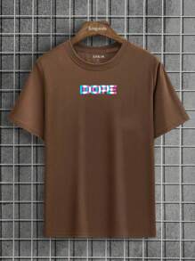 Men T-Shirts - 棕色 - 查看 1