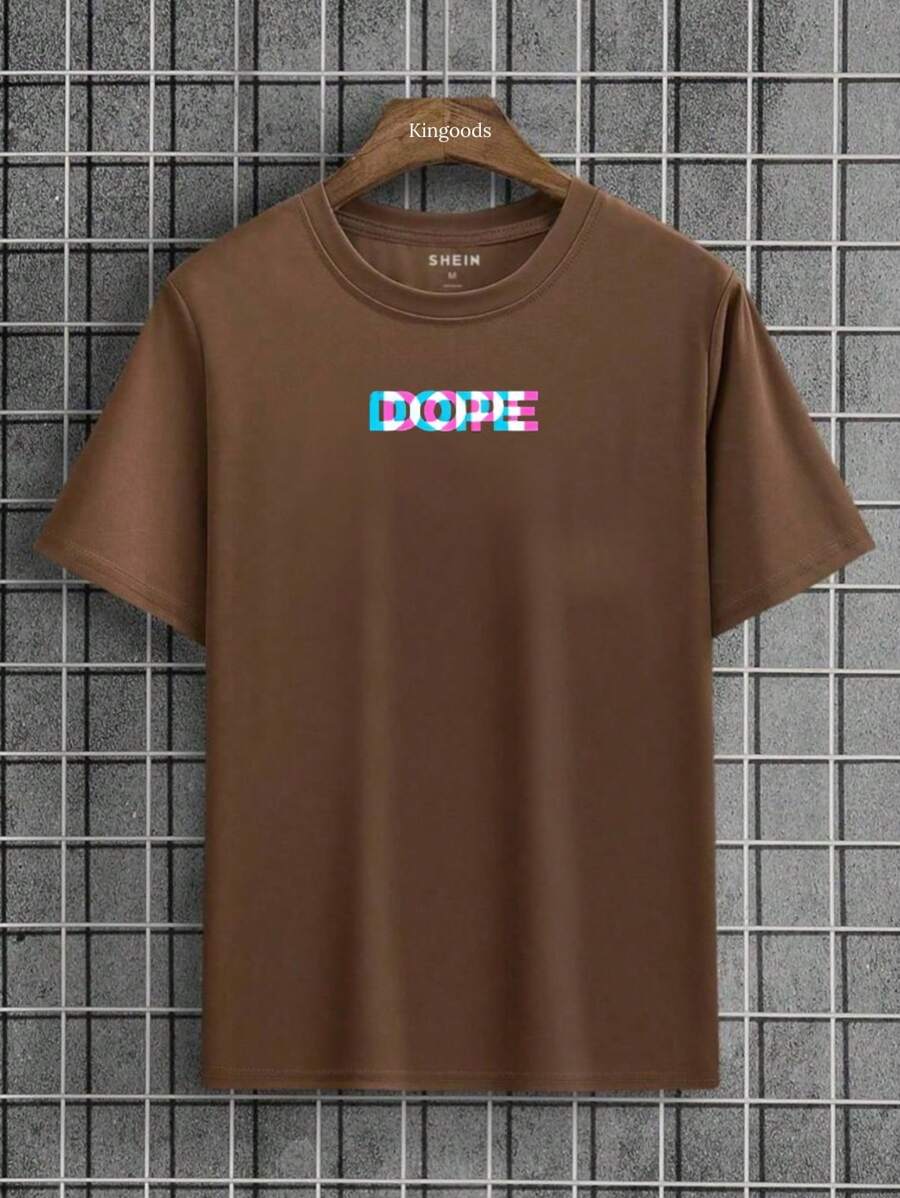 Men T-Shirts - 棕色 - 查看 1