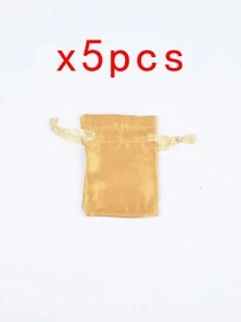 5 cái Đúng mốt Vải Sa tanh & Lụa Dây rút Đối với Nhẫn , Hoa tai , Vòng tay , Ngày lễ tình nhân Đối với phụ nữ - Túi dây rút satin - Xem 13