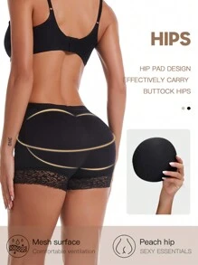 1 pezzo Mutandine contenitive sportive di taglia grande con controllo addominale, pantaloncini imbottiti traspiranti per migliorare i fianchi, biancheria intima modellante e snellente per accessori da palestra, corsetti per snellire la pancia, cinture lombari per snellire la vita