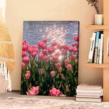 1 PC Khung gỗ Canvas Poster, Phong cách Bắc Âu, Tranh tường màu hồng, Poster Canvas, Nghệ thuật treo tường Trang trí nhà cửa, Trang trí tường, Phòng khách, Phòng ngủ, Văn phòng, Nhà hàng, Quầy bar Trang trí phòng tắm, Không thấm nước, Tranh vẽ, Tác phẩm nghệ thuật - Nhiều màu - Xem 7