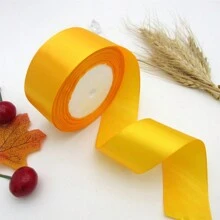 25码编织缎带，适用于钩编、帽子、编织、婚礼蛋糕、礼品包装、DIY、场景装饰、节日装饰、房间装饰、窗户装饰、走廊装饰、办公室装饰、圣诞节家居装饰。多款式涤纶丝带，适用于DIY、玫瑰花材料、礼品包装缎带、婚礼和派对蝴蝶结 - 通用节日用途，无需电池或电力，无需羽毛。 - 1卷 - 查看 33