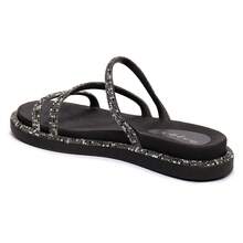 Women Flat Sandals - 黑色 - 查看 3