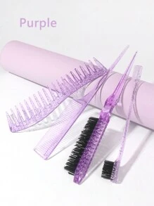 4 Pieces Hair Brush Side Brush Tease Hair Comb Set For Combing The Sides And Back Of The Hair, Suitable For Men And Women Of Any Hair Type,Hair Brush,Comb,Hair Tools,Hair Products And Accessories For Barber Salon Beauty Travel Essentials,Back To School,Travel Holiday Essentials,Hair Accessories For Women,Brush,Hair Brushes,Edge Brush,Brush Hair,Hair Comb,Comb Hair,Detangling Brush,Ball Brush,Mini Hair Brush,Hair Brush Set,Wooden Comb,Hair Brush, Brush, Comb, Slick Back Brush, Hairbrush, Edge Brush, Brush Hair, Hair Comb, Hair Brush Set, Comb Hair, Mini Hair Brush, Detangling Brush, Hair Brushes,Hair, Accessories, Hair Products, Hair Tools, Hair Stuff, Hair Care, Curly Hair Brush, Barber, Barber Accessories, Hairdressing Equipment,Travel Essentials,Travel Essential,Hairstyle,Hairdressing - Multicolor - View 2