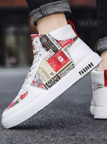 Nam Đúng mốt Giải trí Toàn trận Thể thao Giày thể thao - Đỏ - Xem 5